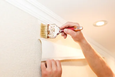 Pose de papier peint à Aubres — revêtements muraux et toiles de verre